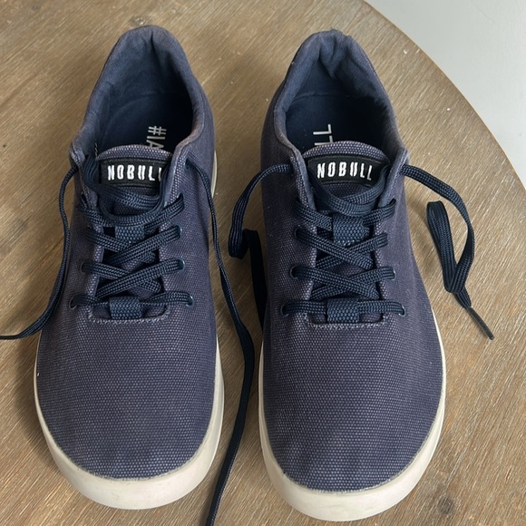NOBULL Canvas Trainer Blue Workout CrossFit Athletic Unisex Sneakers Men 9.5 - Picture 11 of 13